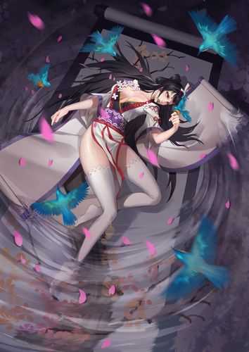 阴阳师女式神全去污图 阴阳师女式神插画