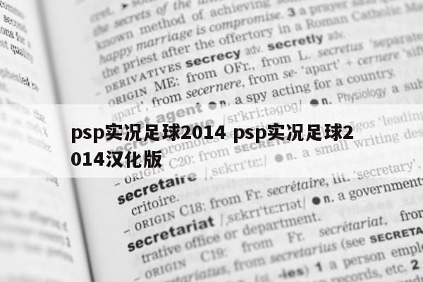 psp实况足球2014 psp实况足球2014汉化版