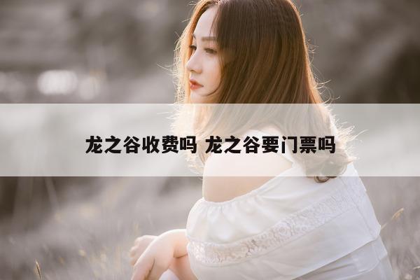 龙之谷收费吗 龙之谷要门票吗