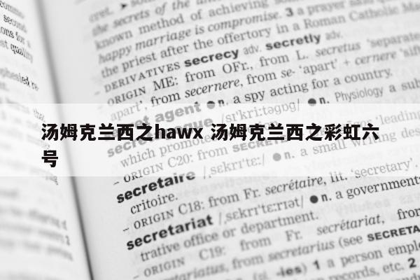 汤姆克兰西之hawx 汤姆克兰西之彩虹六号